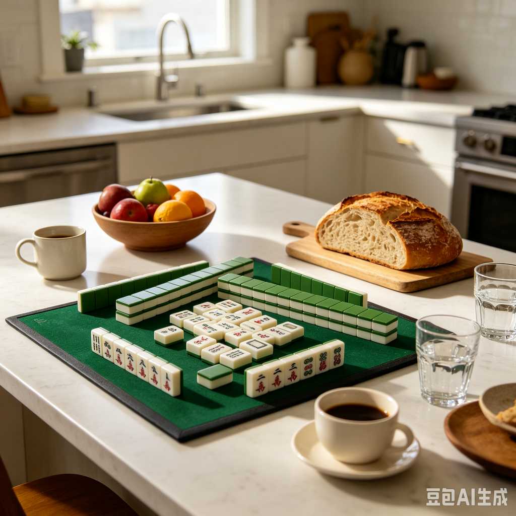 stylish text mahjong set