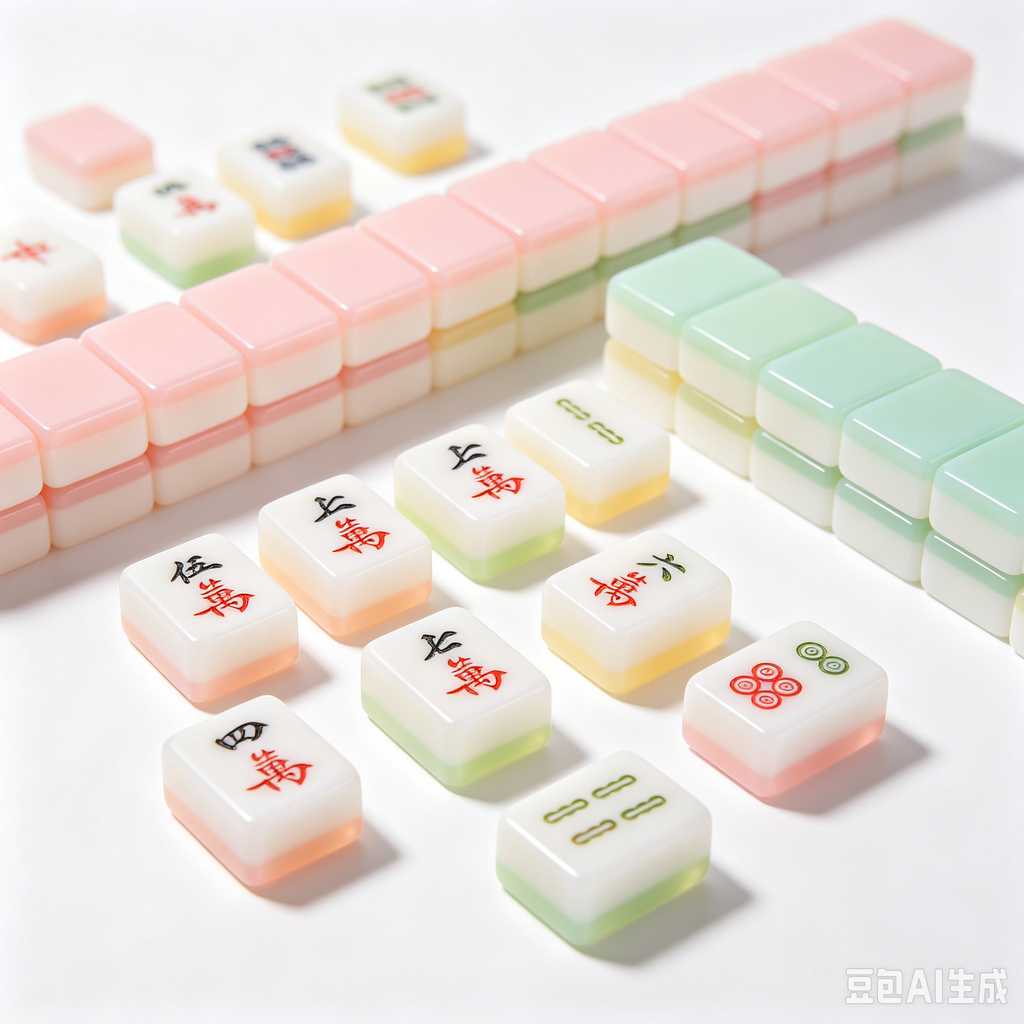 pink mahjong set