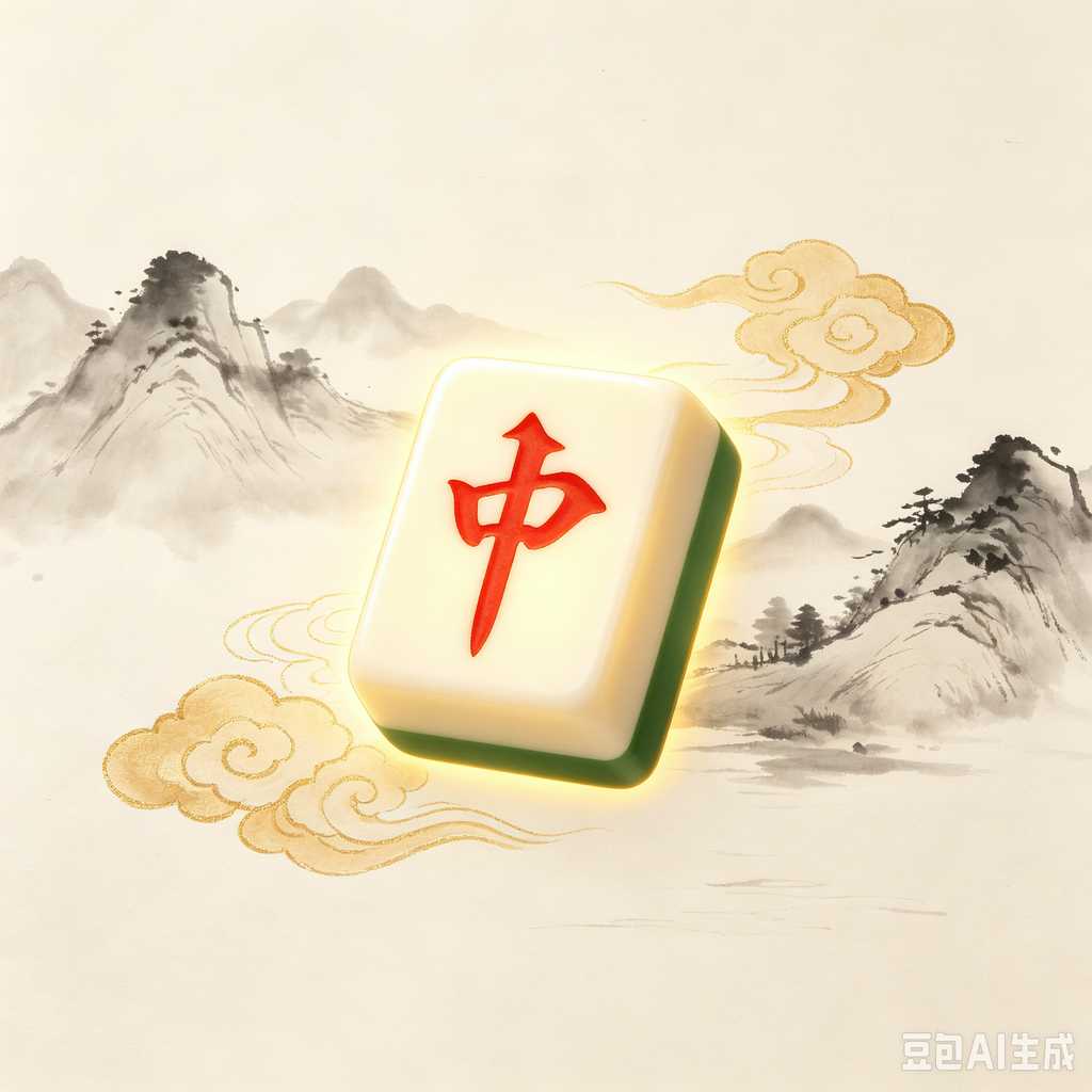 simulated ivory mahjong set