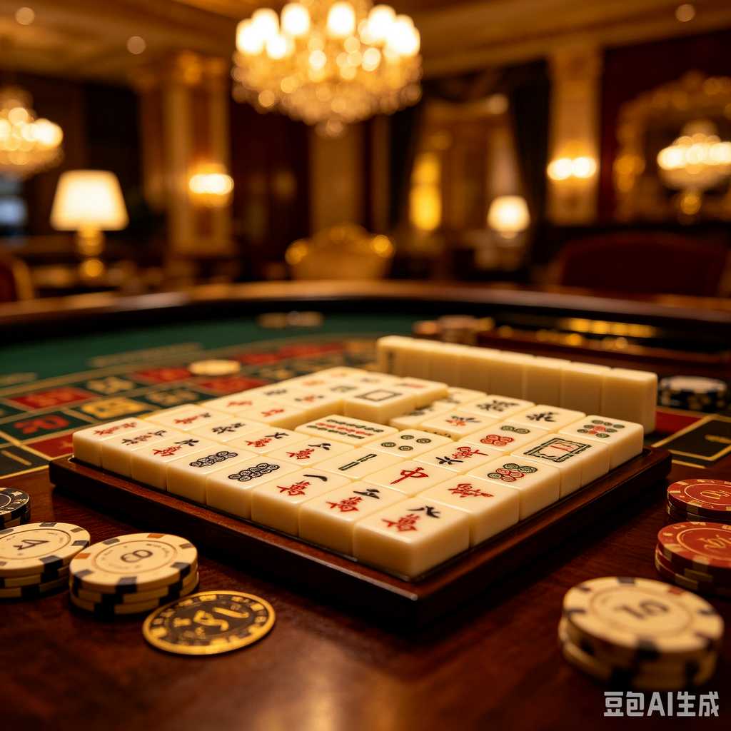 bamboo wood mahjong set
